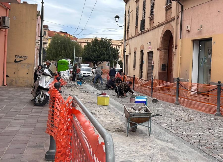 Via San Lussorio, cantiere al rush finale