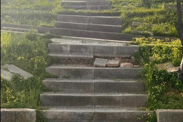 La scalinata a Serra Li Pozzi (foto Pala)