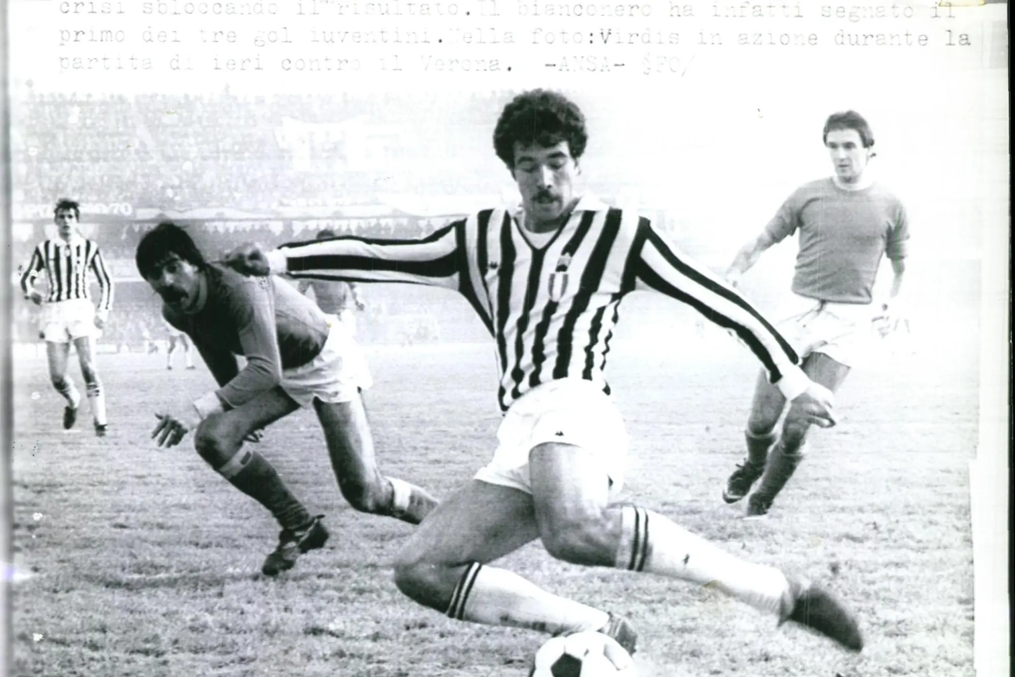 Pietro Paolo Virdis con la maglia della Juve (foto archivio Unione Sarda)