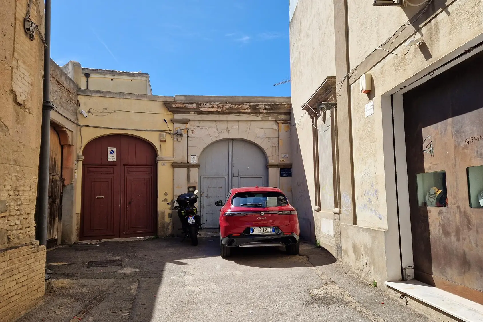I locali di via Cavour dove aveva sede il SerD a Quartu