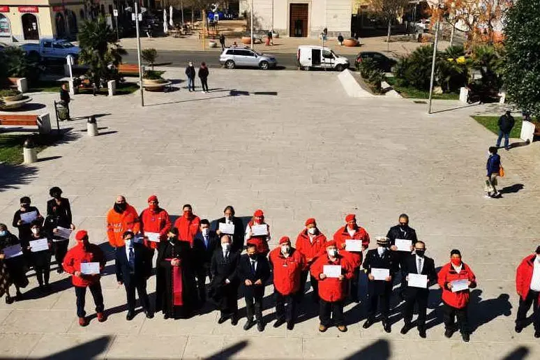I volontari premiati (foto M. Pala)