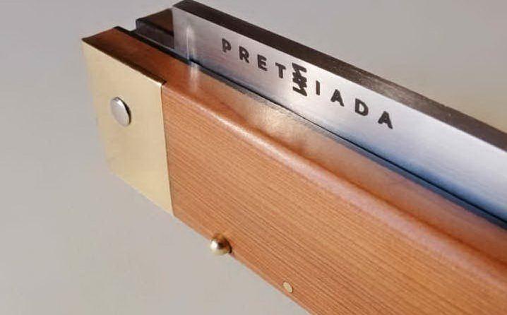 Un dettaglio del coltello Pretziada sviluppato insieme a Sergio Frongia