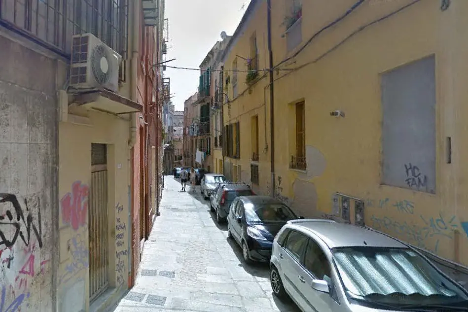 Cagliari, via Portoscalas (da Google)