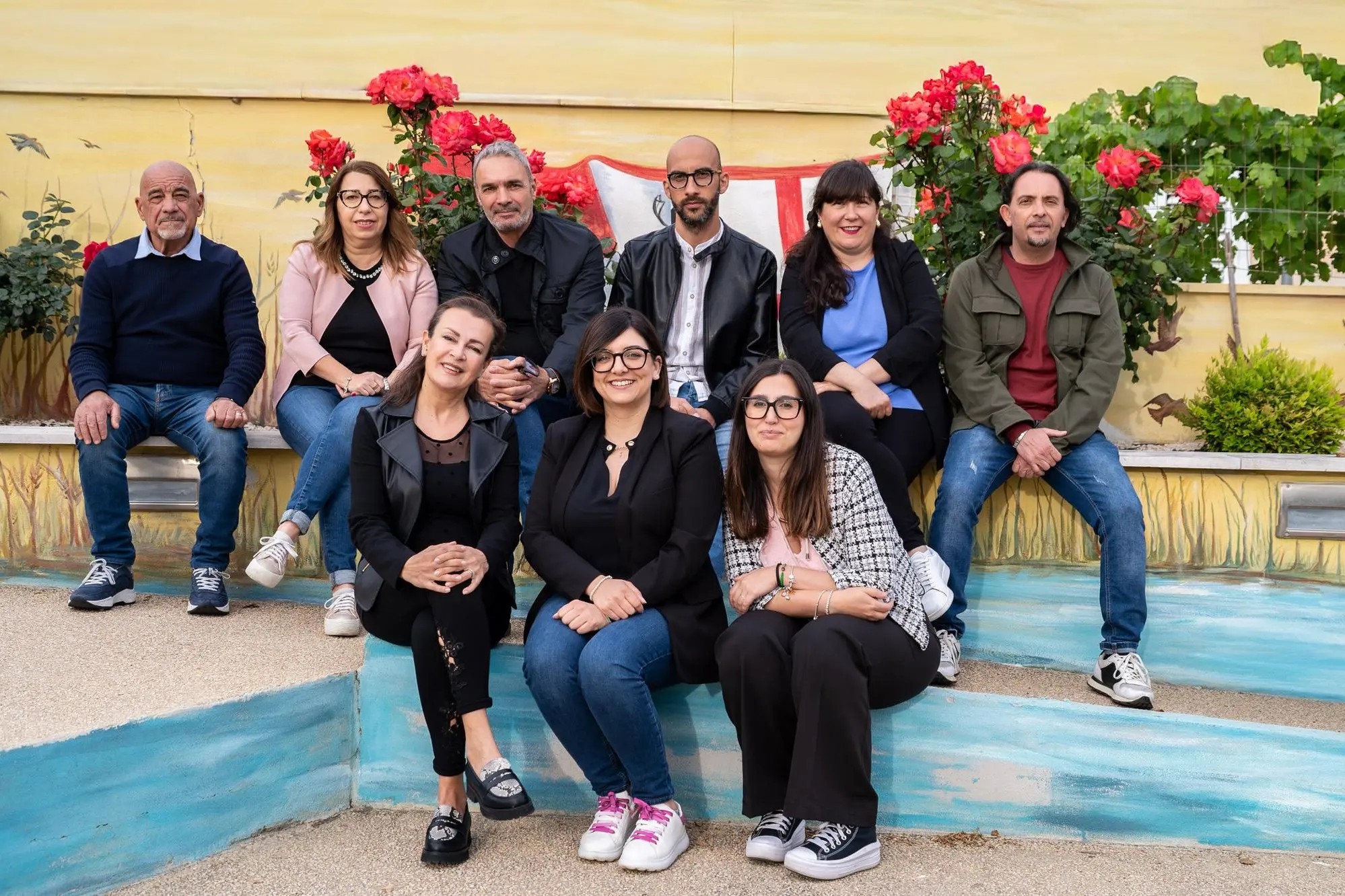 La lista TRAMA che si presenta alle elezioni a Gonnostramatza (foto concessa)