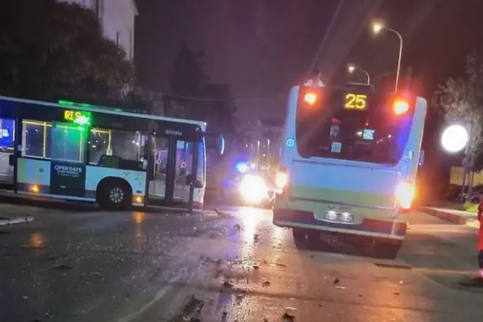 L'incidente in via Carlo Felice (L'Unione Sarda - Pala)