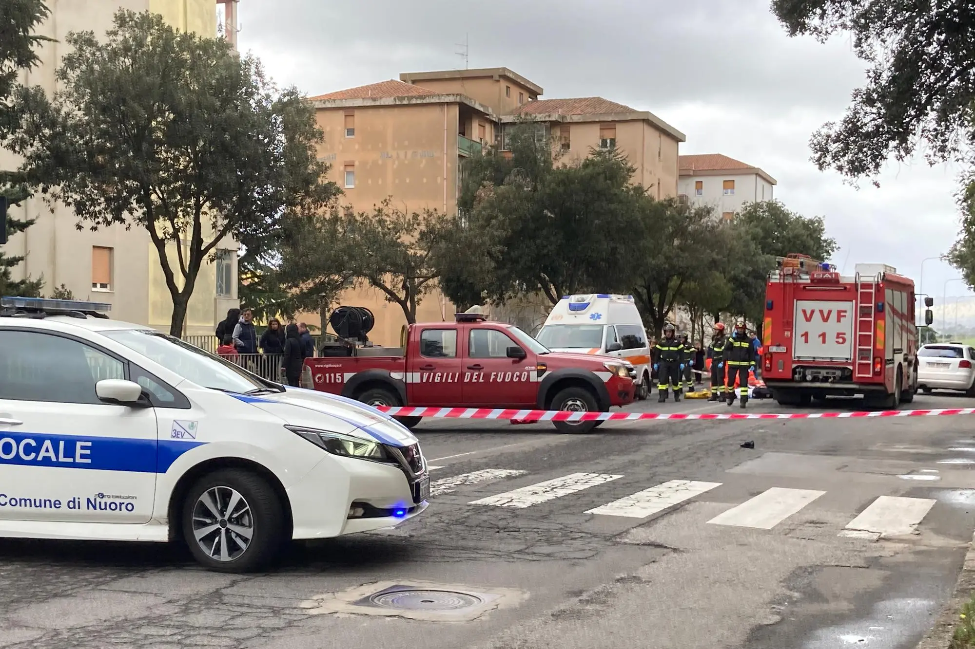 Il luogo dell'incidente (foto Ledda)