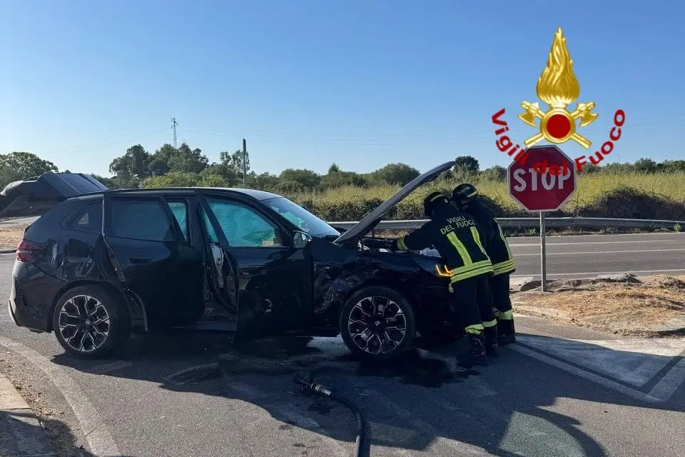 L'incidente (foto vigili del fuoco)