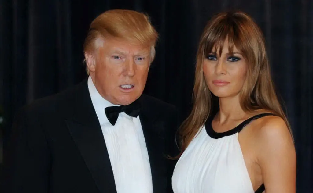 Con la moglie Melania