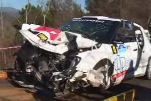 L'auto con la quale di Kubica ha avuto l'incidente