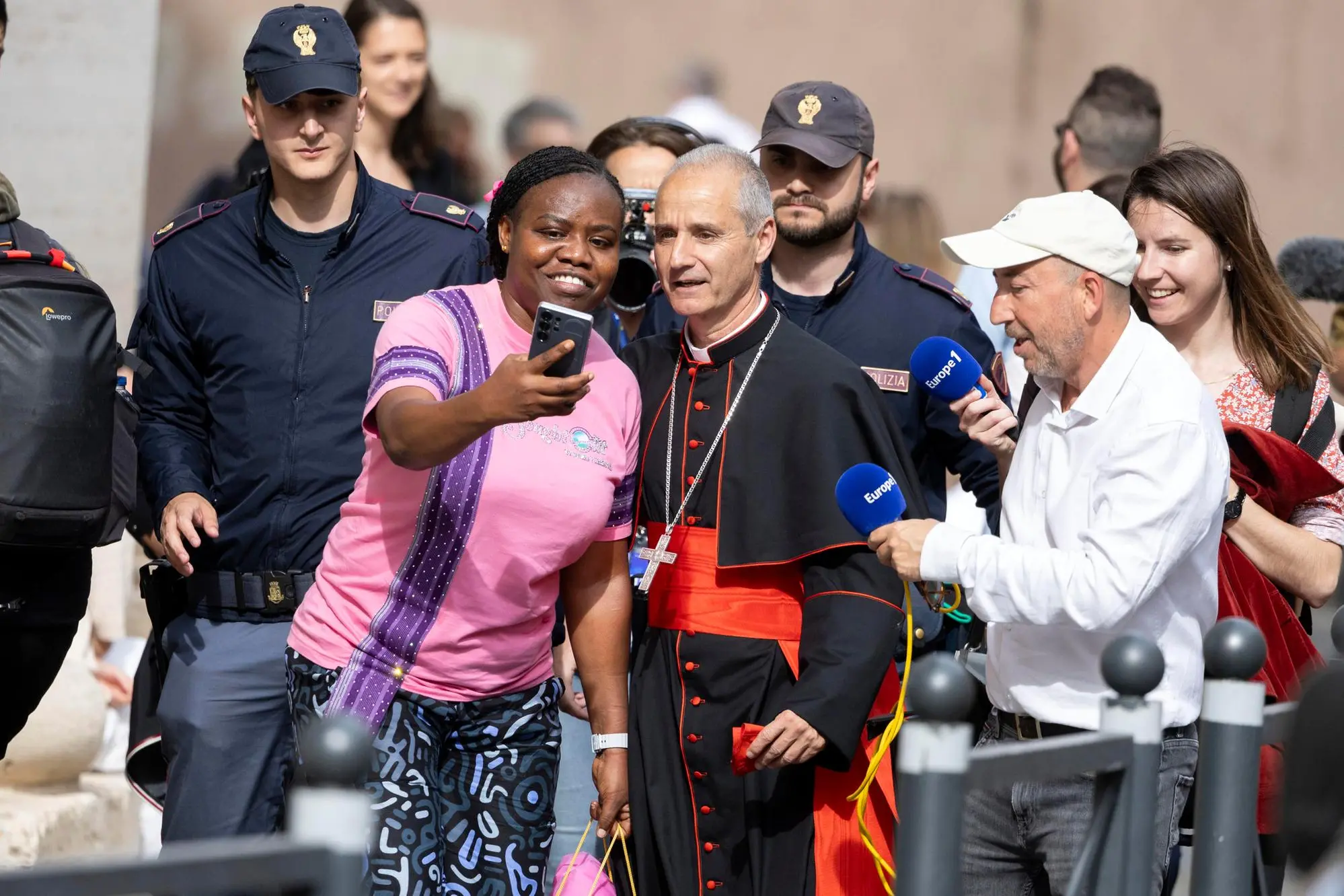 Cardinal Jean-Paul Vesco arrives in Saint Peter's Square for the Congregation of Cardinals meeting, Vatican City, 5 May 2025 ANSA/MASSIMO PERCOSSI