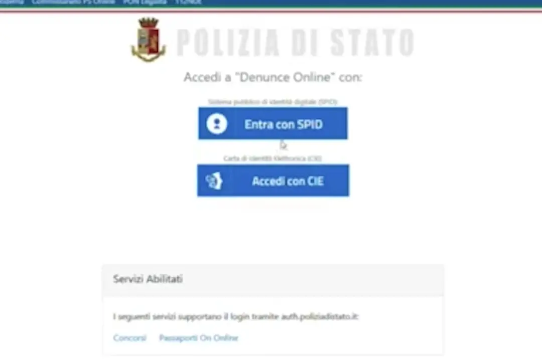 Sicurezza, arriva il servizio "denunce online" della Polizia