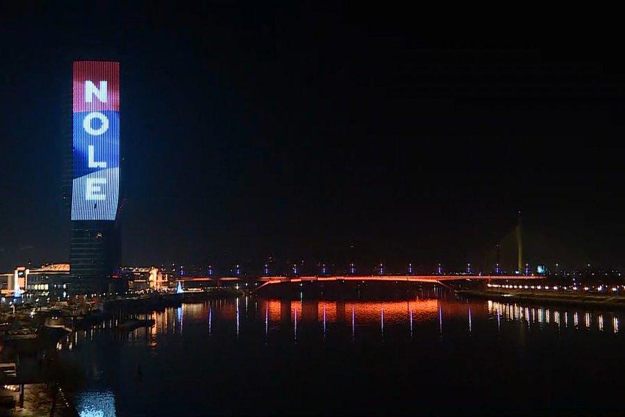 Nole eroe nazionale: “Orgoglio della Serbia” sulla torre simbolo di Belgrado. Pronto per un futuro in politica?