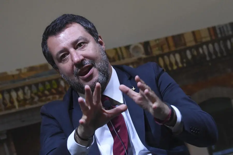 Il leader della Lega Matteo Salvini (Ansa)