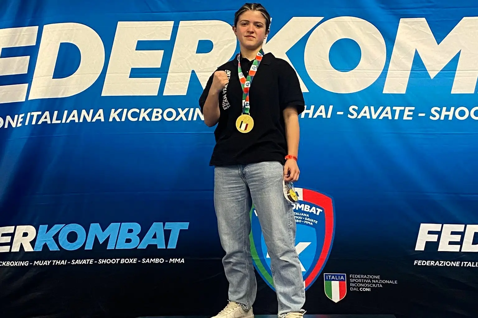 Sofia Fiori, oro nella categoria junior seconda serie -54 kg (foto ufficio stampa)
