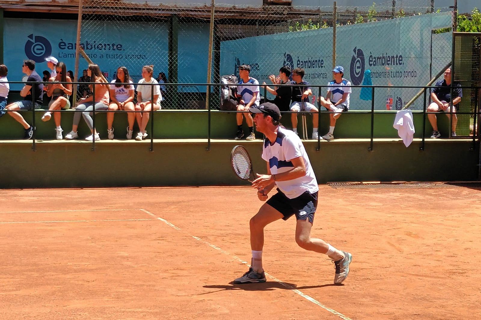 Baptiste Crepatte, suo il punto-promozione per la Torres Tennis (Foto Antonio Burruni)