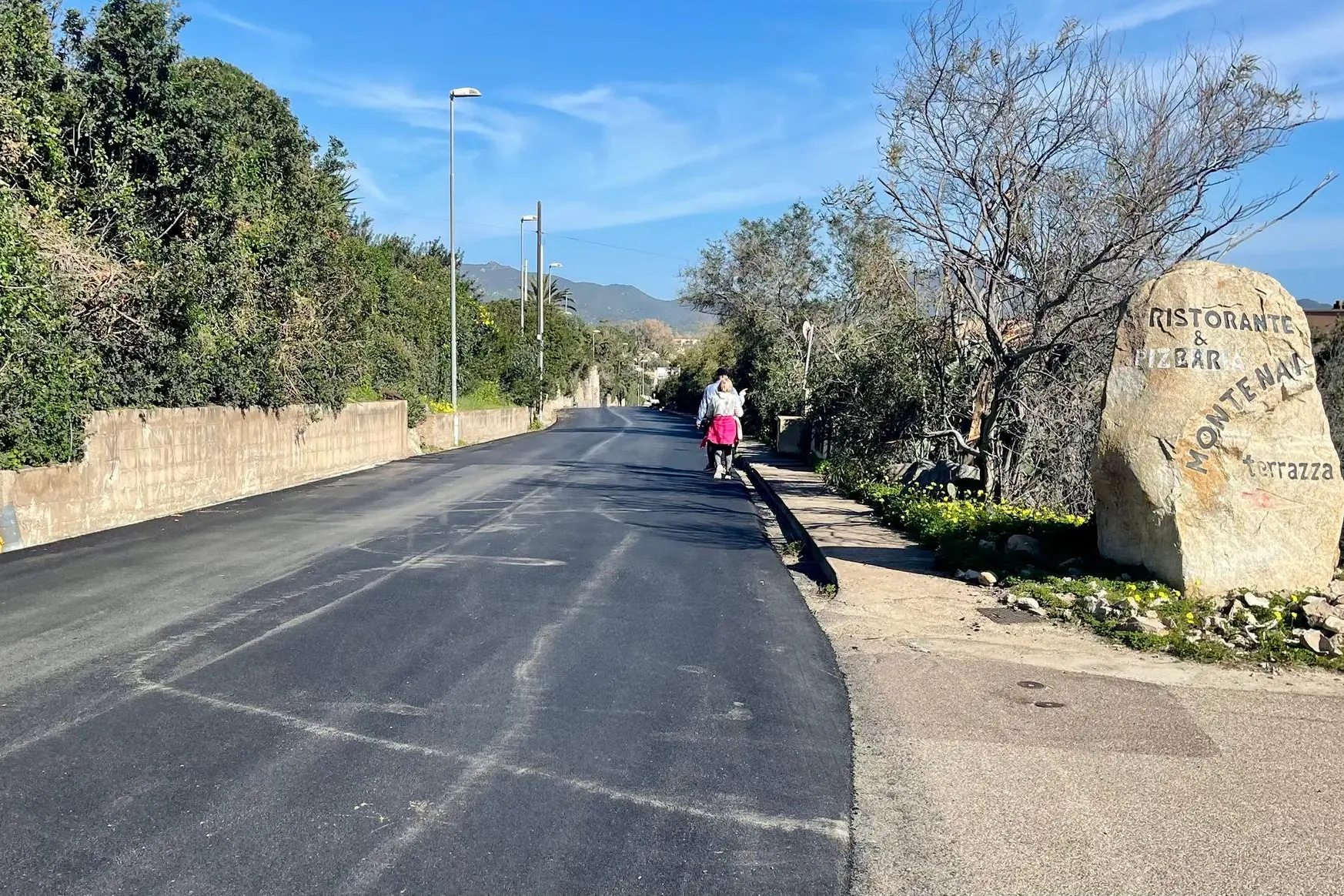 Costa Rei, il nuovo asfalto