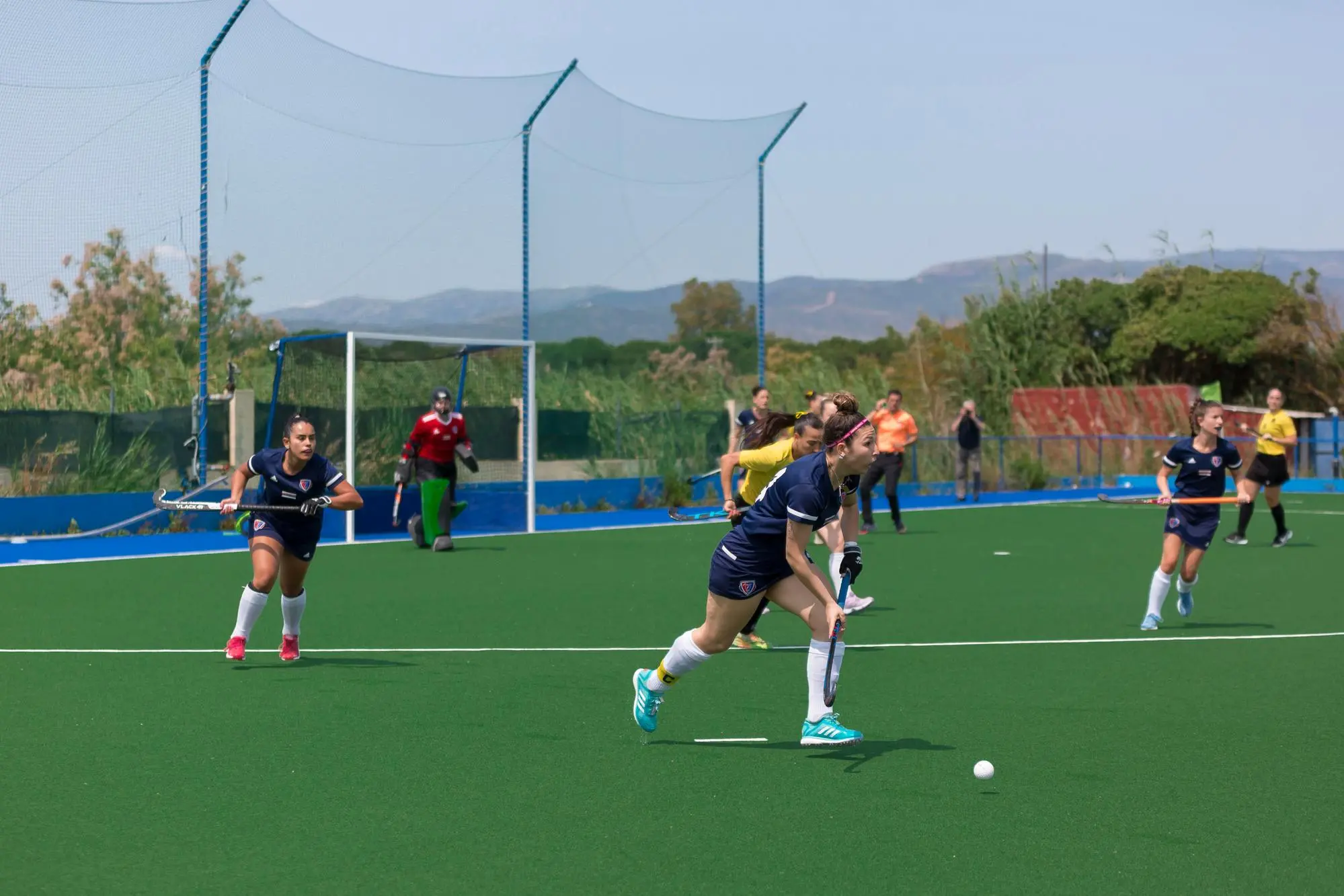 Sara Muccelli, capitano della Ferrini, in azione durante il match con la Capitolina (Foto Carla D'Alberto)