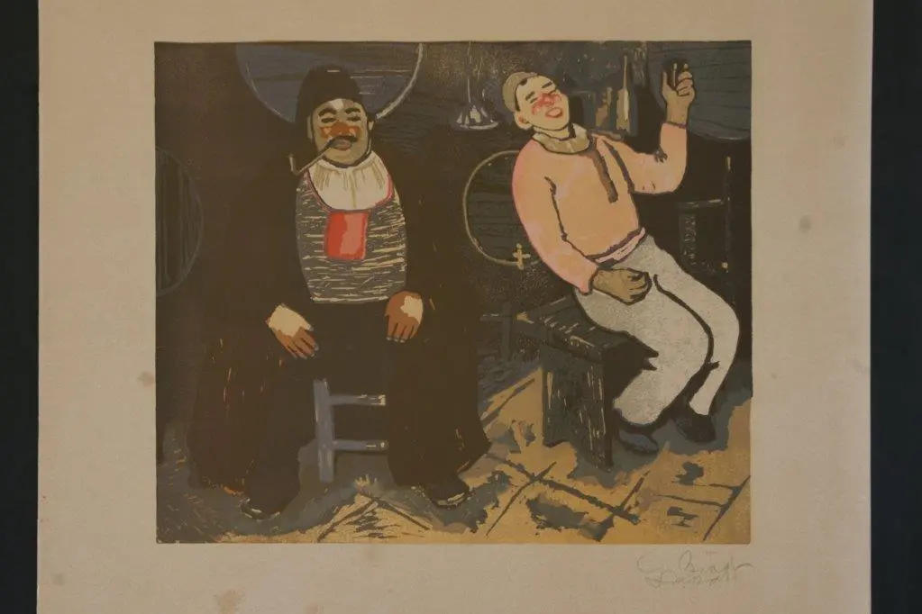 Una delle opere di Giuseppe Biasi già esposte nella Pinacoteca di Sassari (foto concessa)