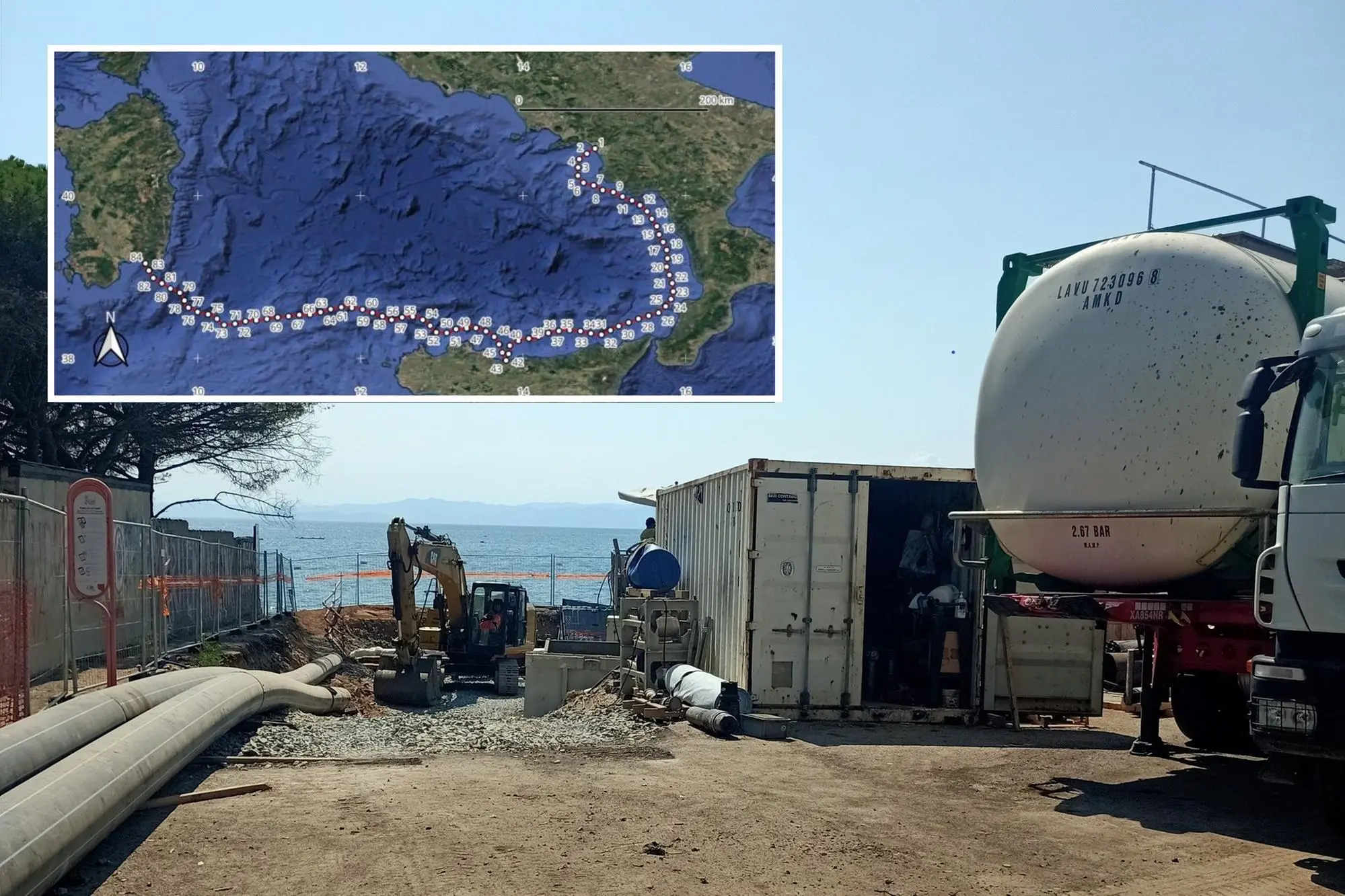 Tyrrhenian Link, lavori a Terra Mala