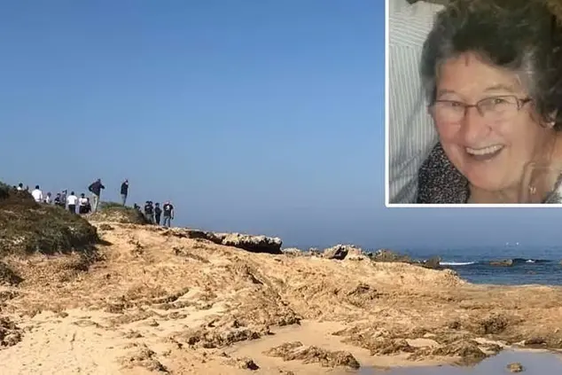 Il luogo del ritrovamento (foto L'Unione Sarda). Nel riquadro Brigitte Pazdernik