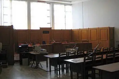 Un'aula del tribunale di Oristano