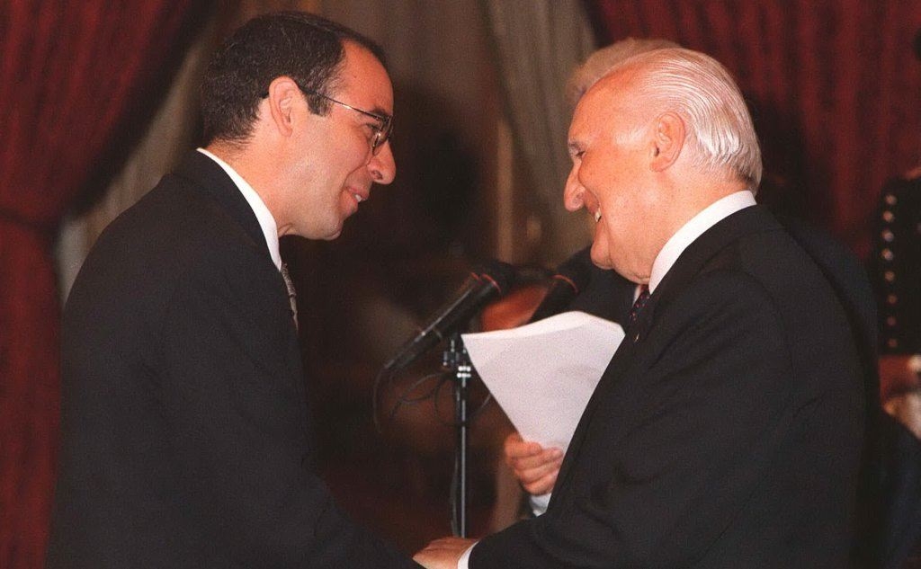Con il Presidente della Repubblica Oscar Luigi Scalfaro