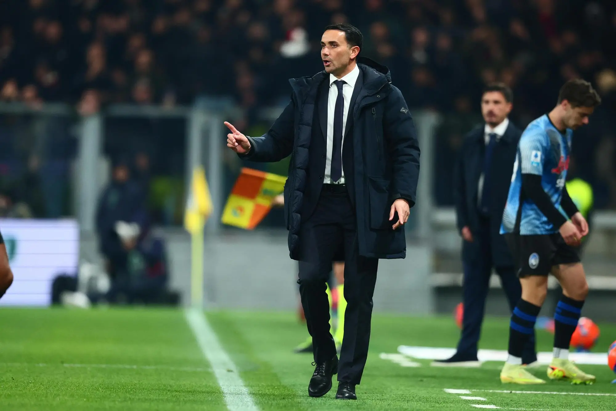 Raffaele Palladino in Atalanta-Cagliari (foto Ansa)