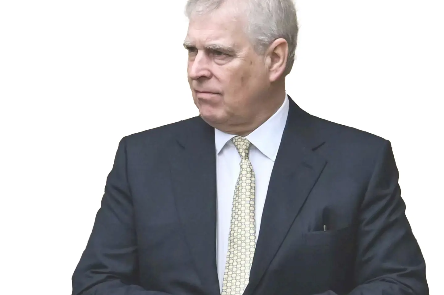 (FILES) Britain's Prince Andrew, Duke of York reacts as he arrives at St. George's Chapel at Windsor Castle to attend the Easter Mattins Service in Windsor, outside London on March 31, 2024. Britain's former prince Andrew has moved out of his luxurious home on the royal family's Windsor estate under cover of darkness, media reports said on February 4, 2026, as newly released documents threatened fresh scandal over his links to the late sex offender Jeffrey Epstein. (Photo by JUSTIN TALLIS / AFP)