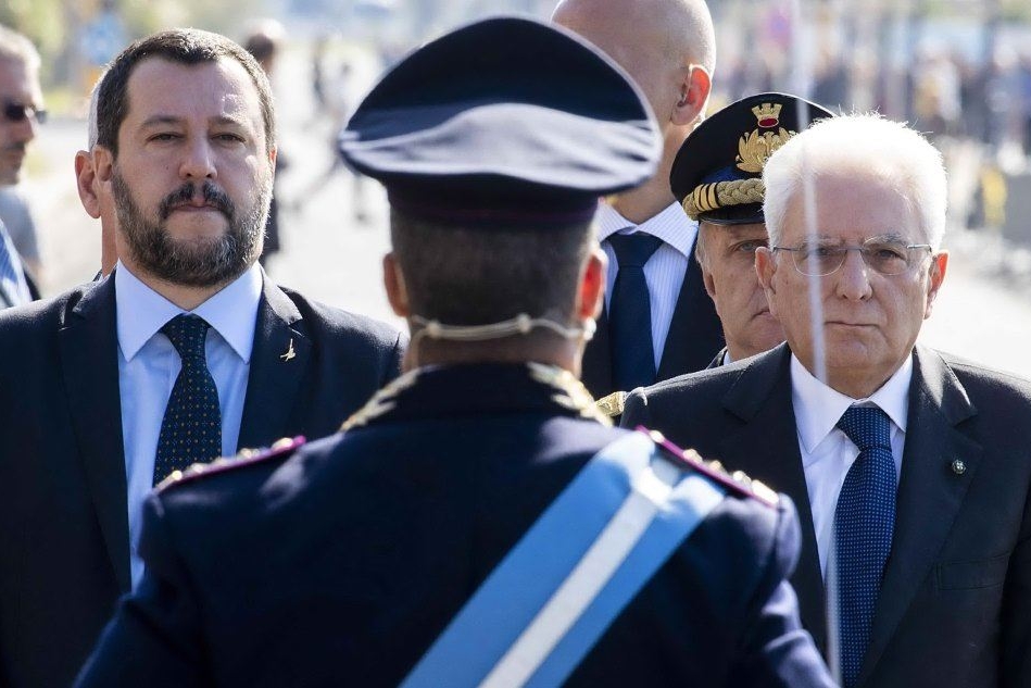 Salvini e Mattarella (Ansa)
