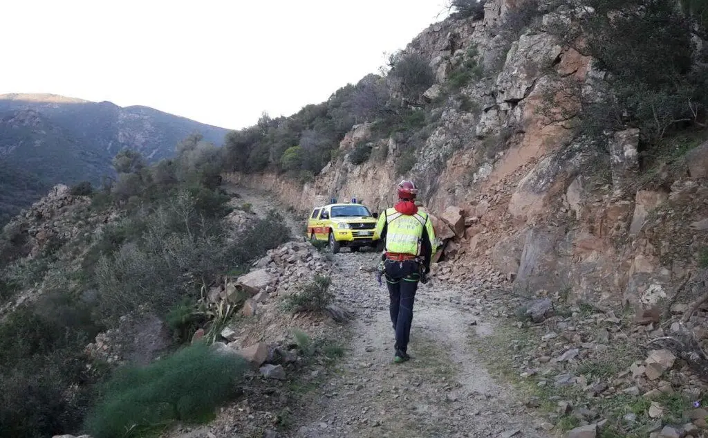 La zona in cui la guida è stata soccorsa