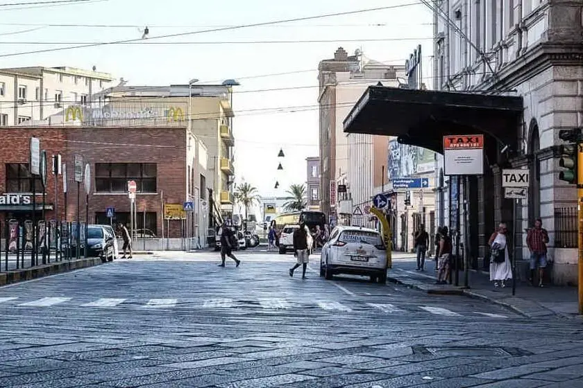 Via Sassari a Cagliari (Archivio L'Unione Sarda)