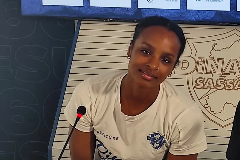 Courtney Treffers, uno dei punti di forza della Dinamo Women (foto G. Marras)