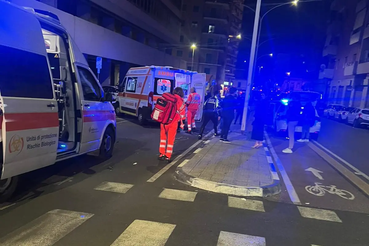 Ambulanze sul luogo dell'incidente