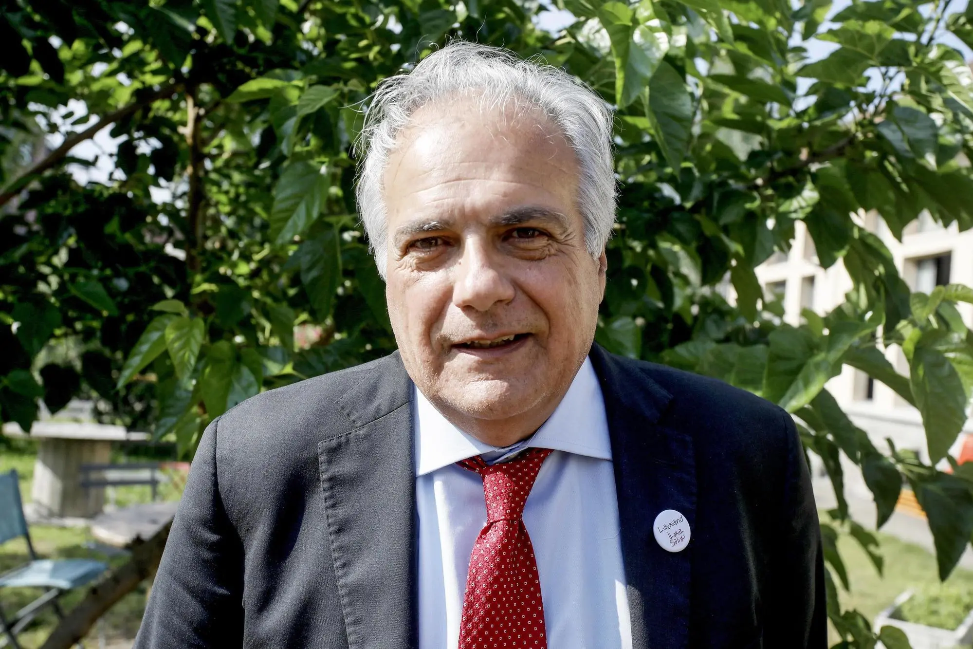 Roberto Salis incontra il terzo settore presso il locale ‘Rob de matt’ a Milano, in vista delle elezioni europee, 28 maggio 2024. ANSA/MOURAD BALTI TOUATI