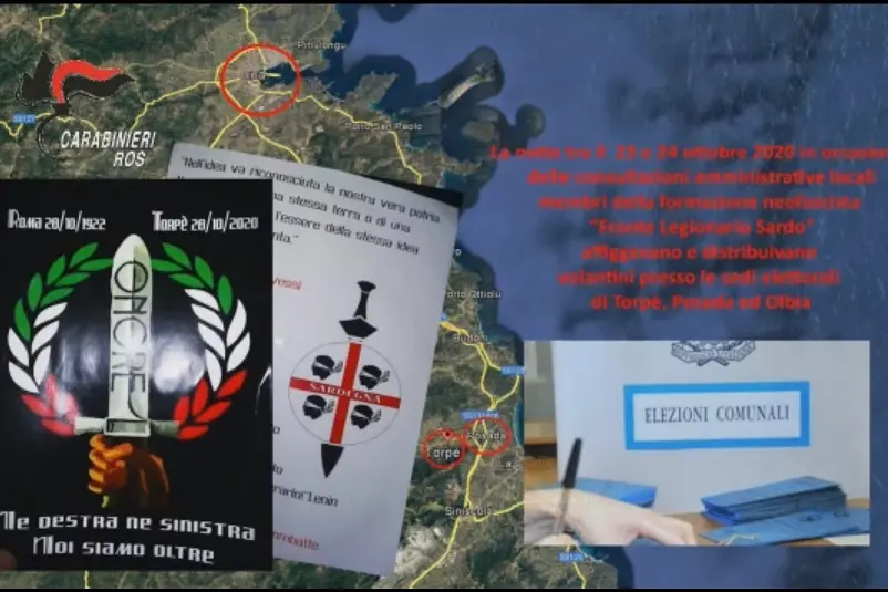 Operazione contro il terrorismo neofascista in sardegbna (Frame da video)