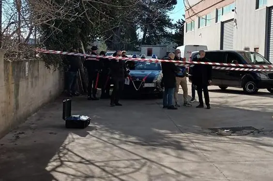 Il luogo dell'incidente (foto L'Unione Sarda - Tellini)