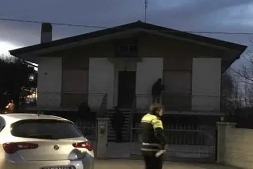 La villetta in cui si era barricato Corrado Rosset