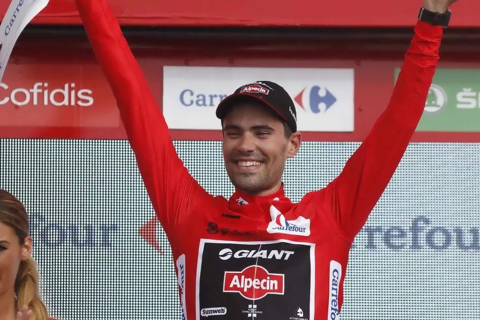 Dumoulin in maglia rossa