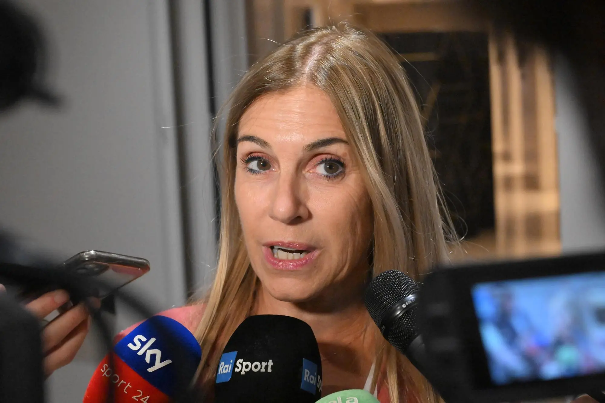 L’allenatrice della nazionale di ritmica, Emanuela Maccarani (Ansa)