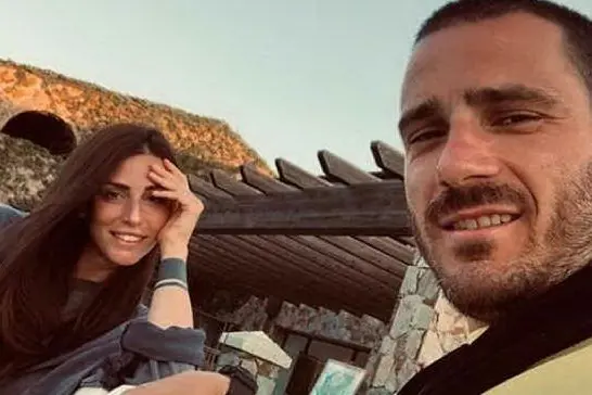 Martina Maccari e Leonardo Bonucci (foto Instagram)