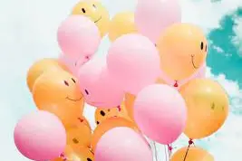 Palloncini di una festa per bambini