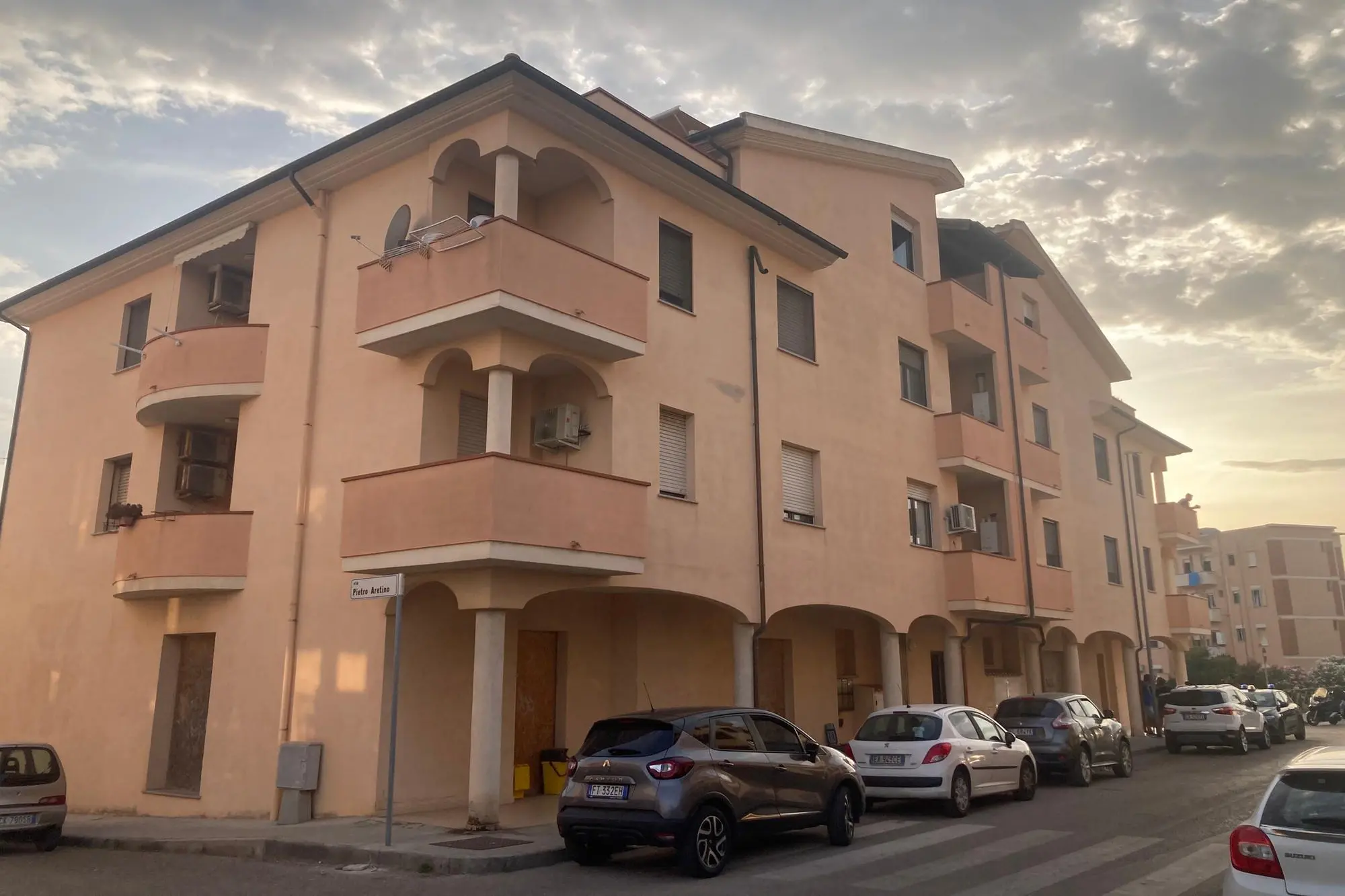 La via dove è avvenuto l'incidente (foto Pala)