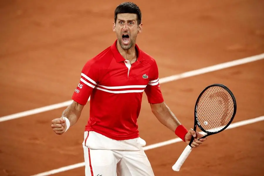 Novak Djokovic a Parigi\u00A0(foto archivio L'Unione Sarda)