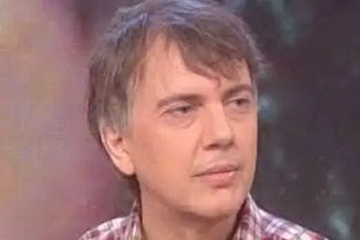 Giacomo Celentano nell'intervista in tv (foto da frame video)