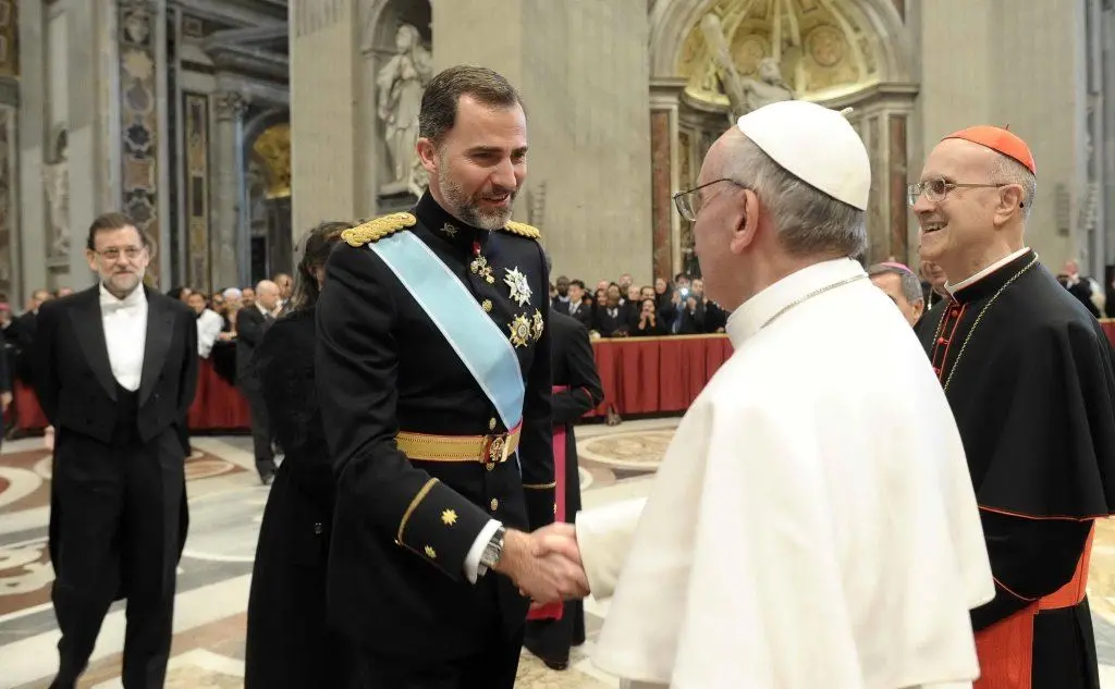 Felipe con Papa Francesco