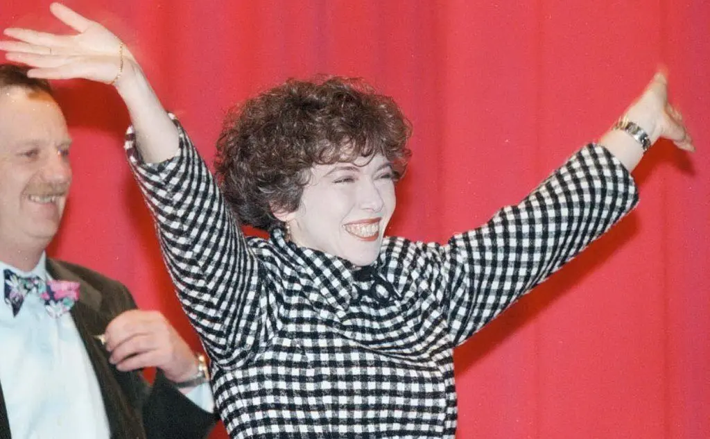 Irene Pivetti, leghista, a 31 anni è la più giovane presidente della Camera