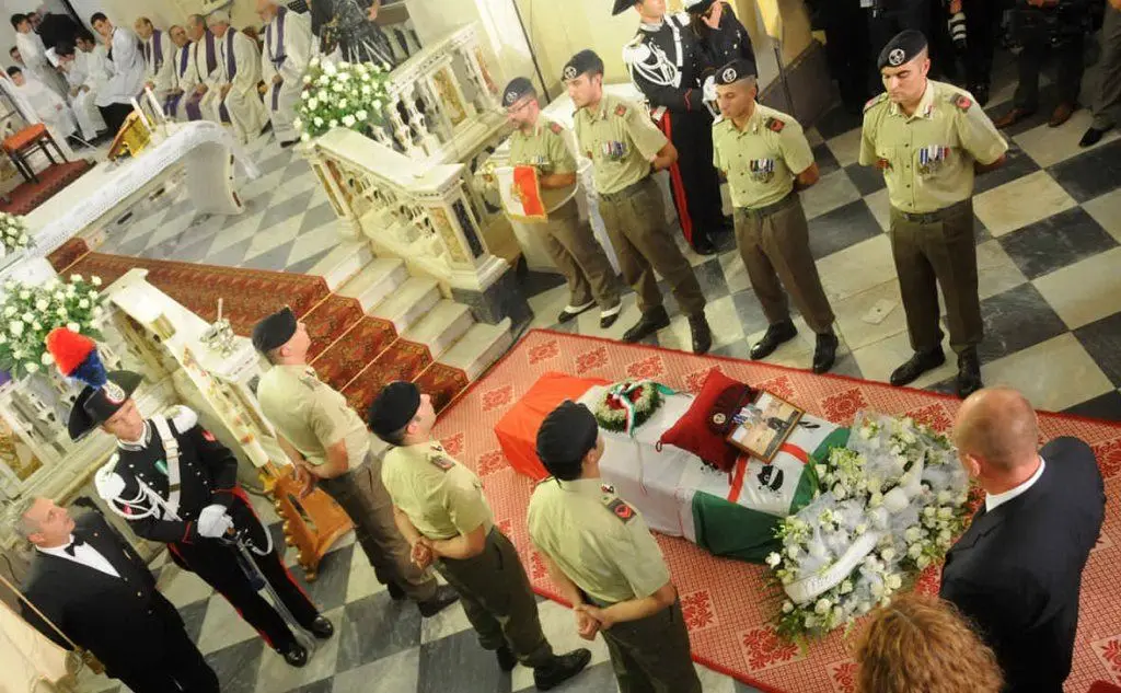 I funerali (Archivio L'Unione Sarda - Chergia)