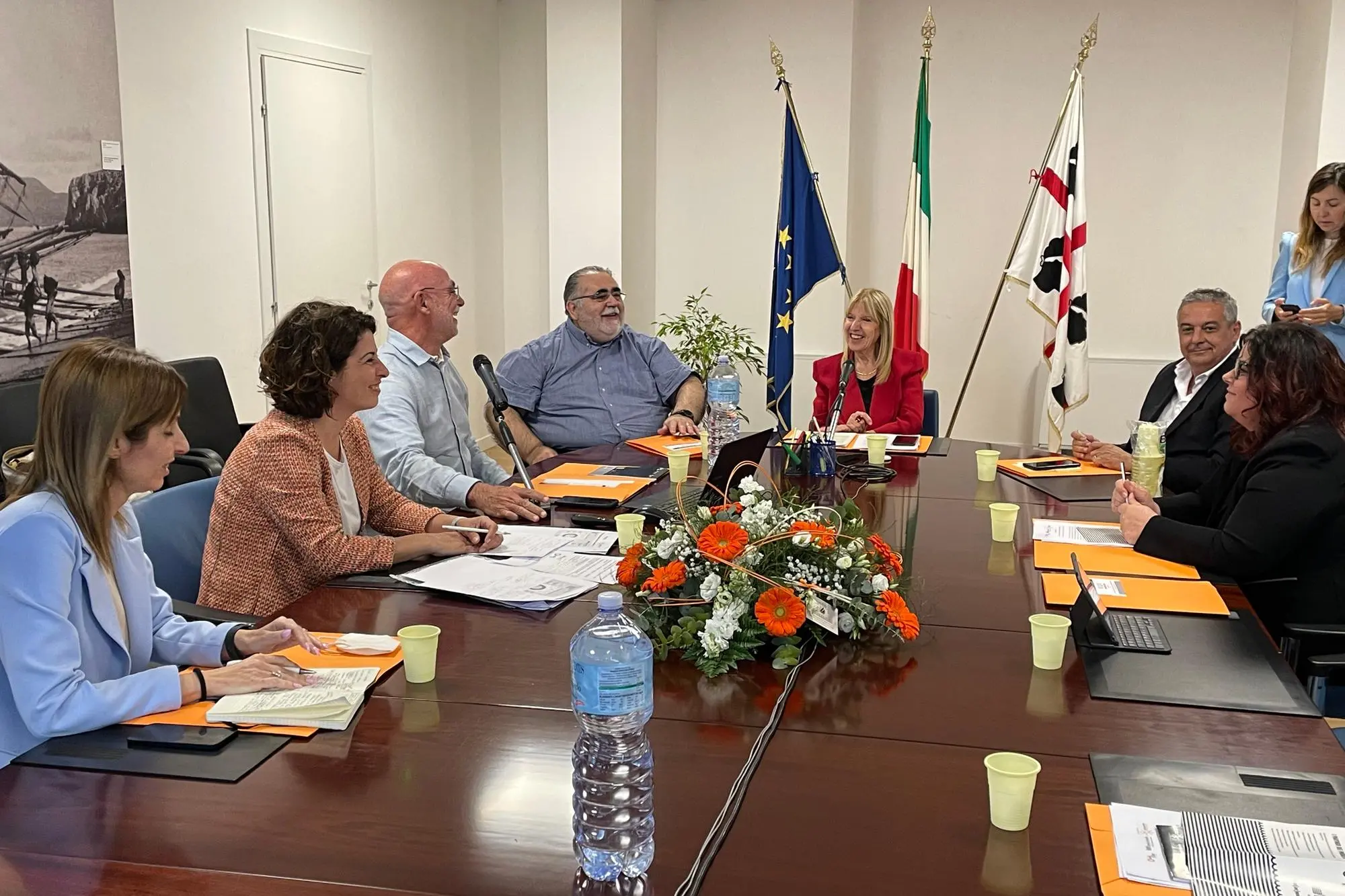 Un momento della presentazione del marchio Lav(or)ando 100% Inclusione Sociale (foto Spignesi)