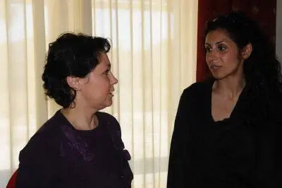 Francesca Manca (a destra) col suo avvocato Cristina Puddu - foto Chergia