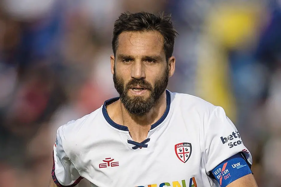 Leonardo Pavoletti, attaccante e capitano del Cagliari (foto Valerio Spano)